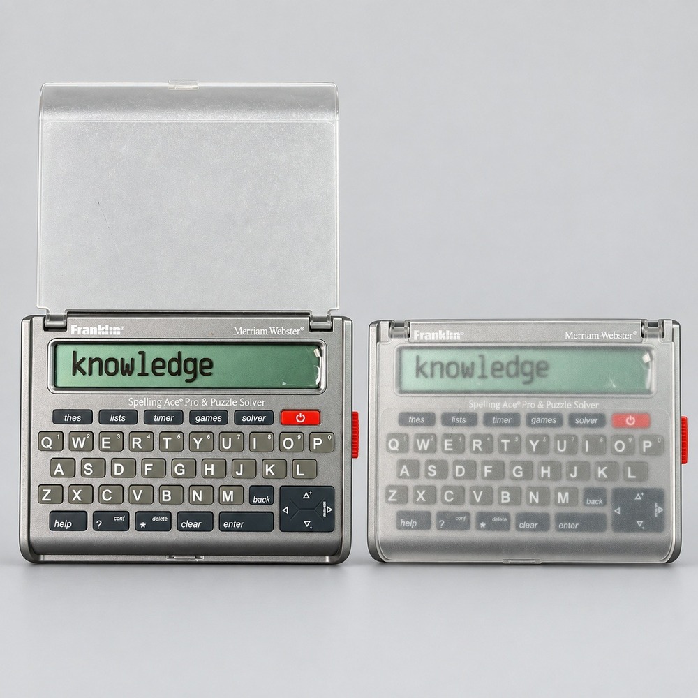 Franklin Merriam-Webster Spelling Ace Pro Puzzle Solver SA-309 Handheld Silver